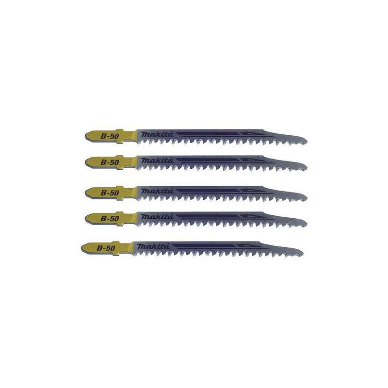 Lot de 5 Lames MAKITA B-06460 B50 Super Express Bois