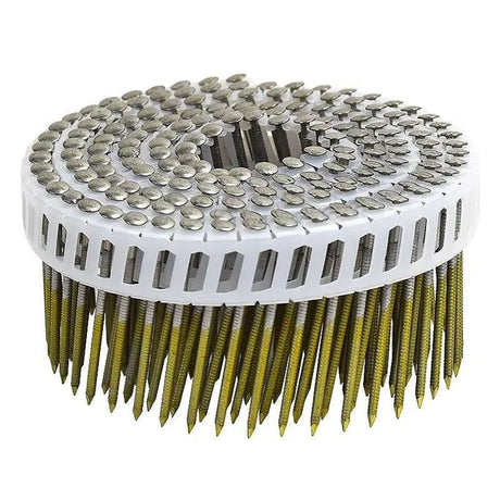 Pointes en Rouleau 16° Tête Bombée Inox A2 Annelée Liaison Plastique NORFIX