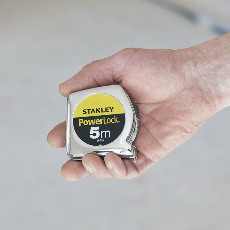 Mètre ruban powerlock classic abs STANLEY 5 m x 19 mm
