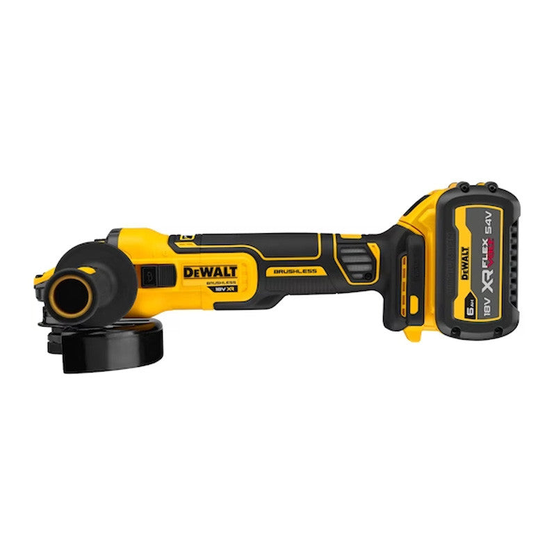 Meuleuse Ø125mm 18V DEWALT DCG409T1-QW Brushless avec un coffret et une batterie 6,0 Ah 54V FLEXVOLT