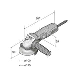 Meuleuse d'angle compacte FEIN WSG 7-125 750W Ø 125mm (72226560000)