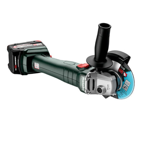 Meuleuse METABO 125 mm 18 V- W 18 L 9-125 Quick - 2 x 5,2 Ah Li-Power, ASC 55, coffret metaBOX