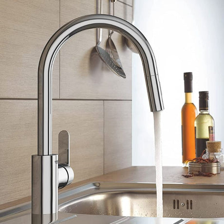 Mitigeur évier - bec extractible 2 jets GROHE QuickFix - GET