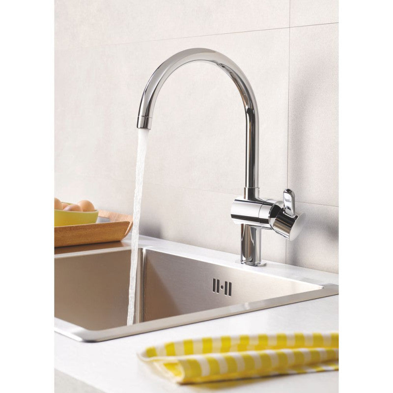 Mitigeur évier FLAIR GROHE 32452000 bec col de cygne - chrome