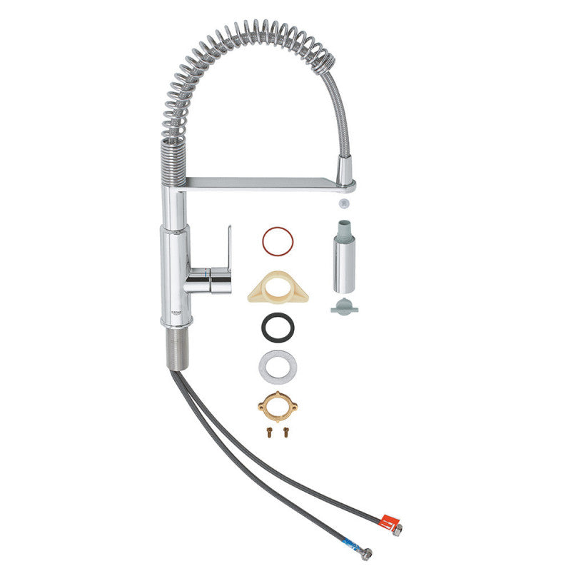 Mitigeur évier GET 360° GROHE 30361000 - col de cygne professionnel - douchette déclipsable - chromé