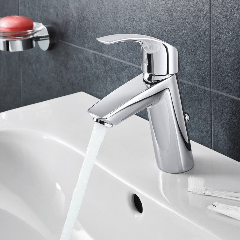 Mitigeur lavabo EUROSMART GROHE 23322001 -  taille M - bec bas - chrome
