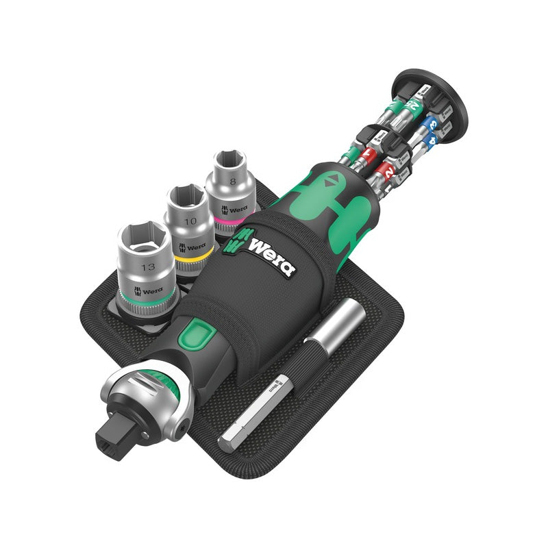 Cliquet de poche Zyklop  8009 Set 2, 18 pièces - WERA - 05004281001