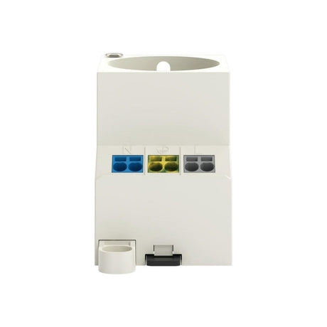 Prise d'armoire WAGO type E raccordement ressort Push-in fixation rail DIN ou fond d'armoire avec voyant norme NF