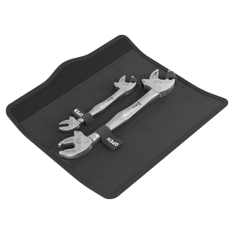 Jeu de 2 clés auto ajustables  6006 Joker 2 Set 1 Clés double fourche, 2 pièces - WERA - 05020340001