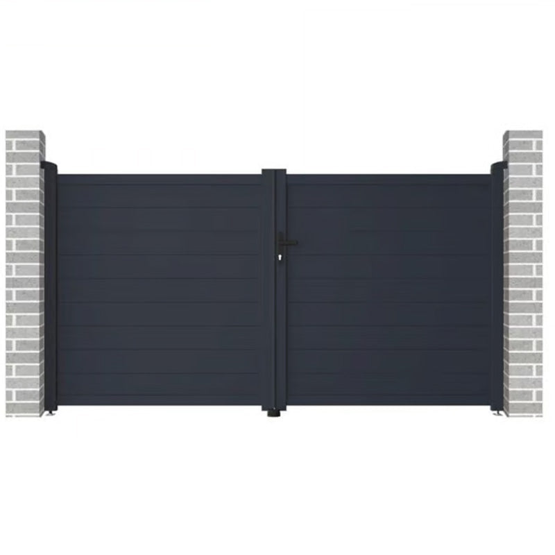 Portail aluminium battant Michigan 350x173cm