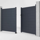 Portail aluminium battant Michigan 392x158cm