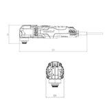 Outil multifonction 400W METABO MT 400 QUICK 11000 - 18500 /min