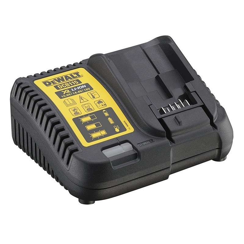 Pack 2 outils 18V DEWALT DCK266P2T-QW : perceuse-visseuse à percussion DCD796 et visseuse à choc DCF887 avec coffret 2 batteries 5,0 Ah (version UK Plug in)