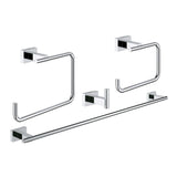 Pack accessoires 4 en 1 ESSENTIALS CUBE GROHE 40778001 - chrome