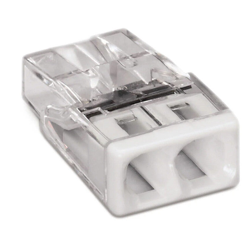 Pack de 100 Bornes à levier WAGO 2273-202 - 2 x 0,5 à 2,5mm²