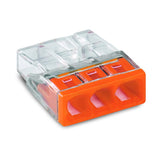 Pack de 100 Bornes à levier WAGO 2273-203 - 3 x 0,5 à 2,5mm²