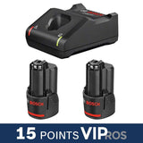 Pack de 2 Batteries + chargeur BOSCH 1600A019RD - GBA 12V 3.0Ah + GAL 12V-40 Professional