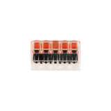 Pack de 3 bornes de connexion rapide à levier WAGO 5 entrées fil souple et rigide - S221