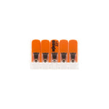 Pack de 3 bornes de connexion rapide à levier WAGO 5 entrées fil souple et rigide - S221
