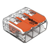 Pack de 30 Bornes à levier WAGO 221-613 - 3 x 6 mm²