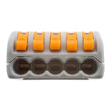 Pack de 30 bornes de connexion rapide a levier WAGO 5 entrées fil souple et rigide - S222
