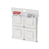 Pack de 4 interrupteurs complets avec plaque LEGRAND Mosaic 10A blanc