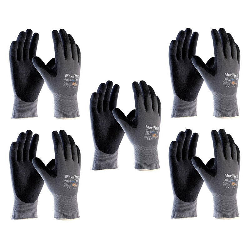 Pack de 5 Gants de travail Milieu Sec - MaxiFlex Ultimate 42-874 AD-APT