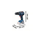 Perceuse à Percussion BOSCH  GSB 18V-55 - 06019H5300 - 2x4,0Ah GAL 18V-40 L Professional