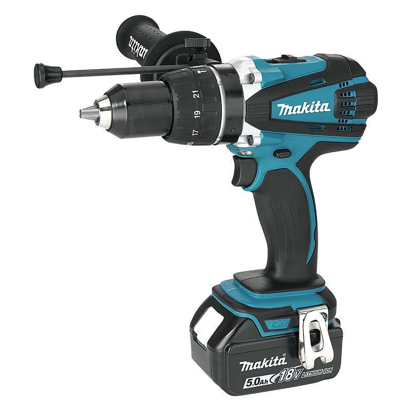 Perceuse Visseuse à Percussion MAKITA DHP458RTJ 18 V Li-ion 2 x 5.0 Ah