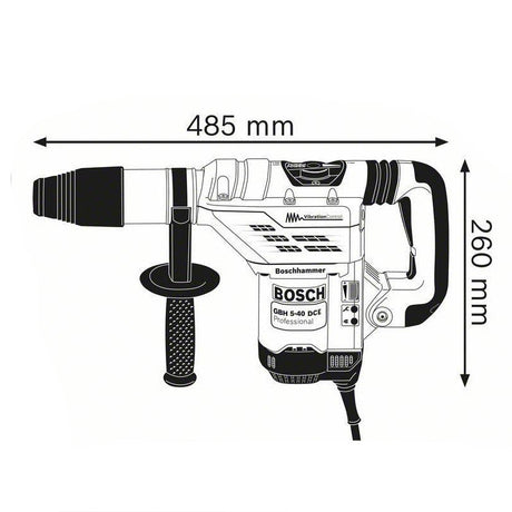 Perforateur burineur BOSCH GBH 5-40 DCE 0611264000 Professional SDS-Max