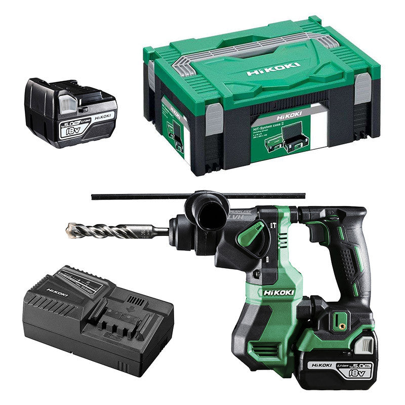 Perforateur SDS-Plus 18V HIKOKI DH18DPAWPZ 2 x 5,0Ah en coffret