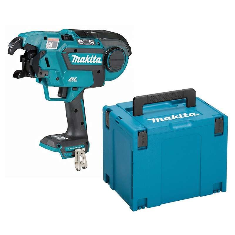 Pince a ligaturer Li-ion 18 V MAKITA DTR180ZJ (vendu sans batterie) + Lot de 50 bobines de fil à ligaturer MAKITA 199137-9 Ø 0.8 mm