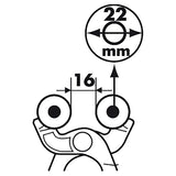 Pince à molettes MEJIX 180135 - ouverture max 16 mm - longueur 200 mm