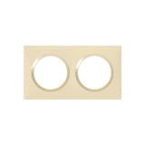 Plaque LEGRAND Dooxie 2 postes carrée beige