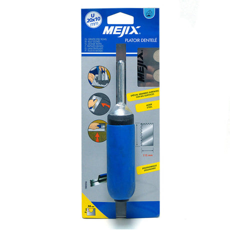 Platoir acier dentelé MEJIX 180256 - 280x115 mm U 20x10