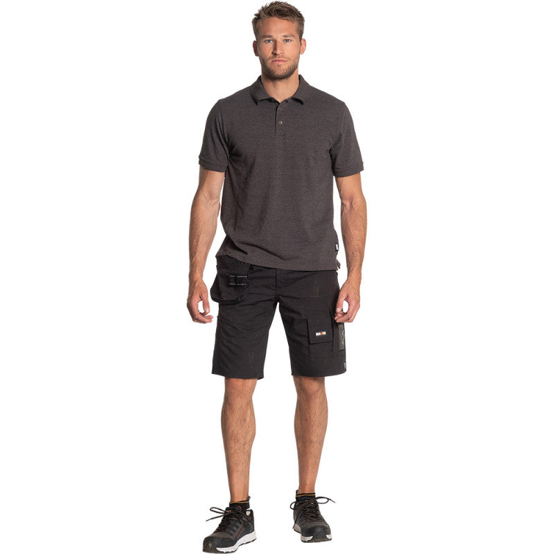 Polo de travail HEROCK Levi manches courtes gris foncé