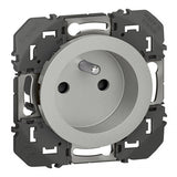 Prise de courant 2P+T à puits LEGRAND dooxie 16A finition alu