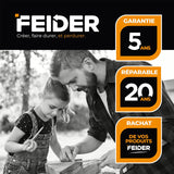 Rainureuse béton FEIDER FFR1600 1600W 230V 125mm pour rainures murales