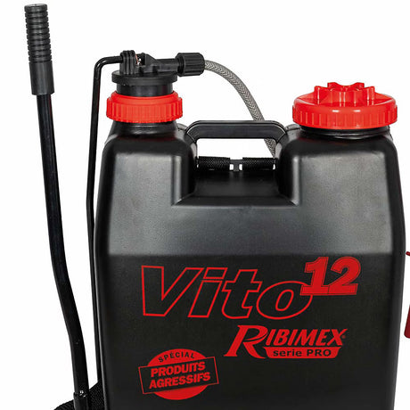 Pulverisateur RIBIMEX 13L  à dos à pression entretenue spécial produits agressifs "VITO12"