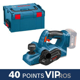 Rabot sans-fil BOSCH 06015A0300 - GHO 18 V-LI Professional + L-Boxx (machine nue)