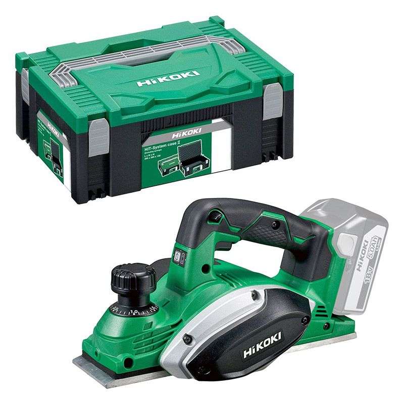 Rabot sans fil HIKOKI P18DSLW2Z + Hitcase 82mm 18V (machine nue)