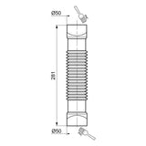 Raccord d'évacuation universel WIRQUIN MAGICOUDE 254335 - Ø 50mm
