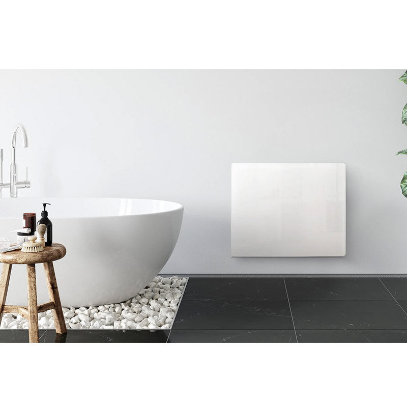 Radiateur électrique à inertie Deva 1000W WATTZ WZ1665 façade verre