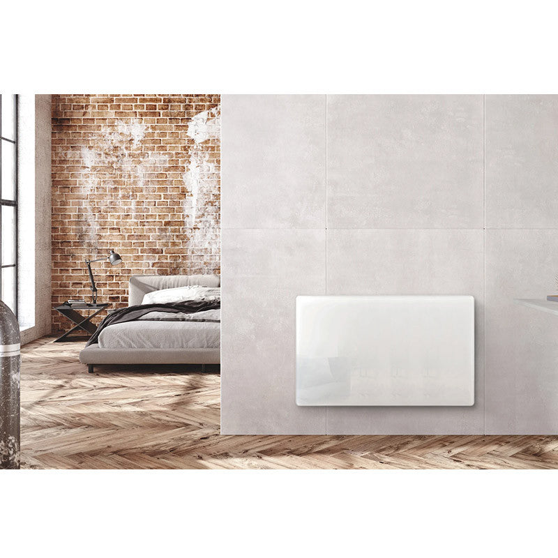 Radiateur électrique à inertie Deva 1500W WATTZ WZ1672 façade verre