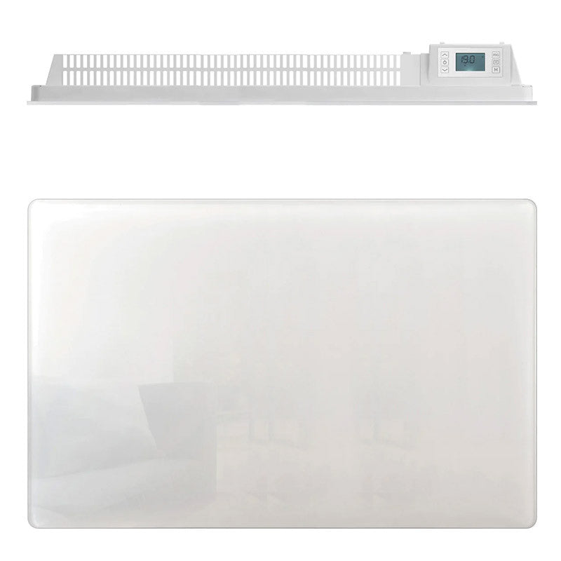 Radiateur électrique à inertie Deva 1500W WATTZ WZ1672 façade verre