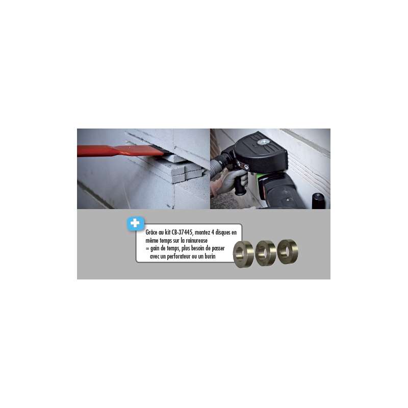 PACK Rainureuse EIBENSTOCK EMF150.1 + 4 disques offerts en 150mm
