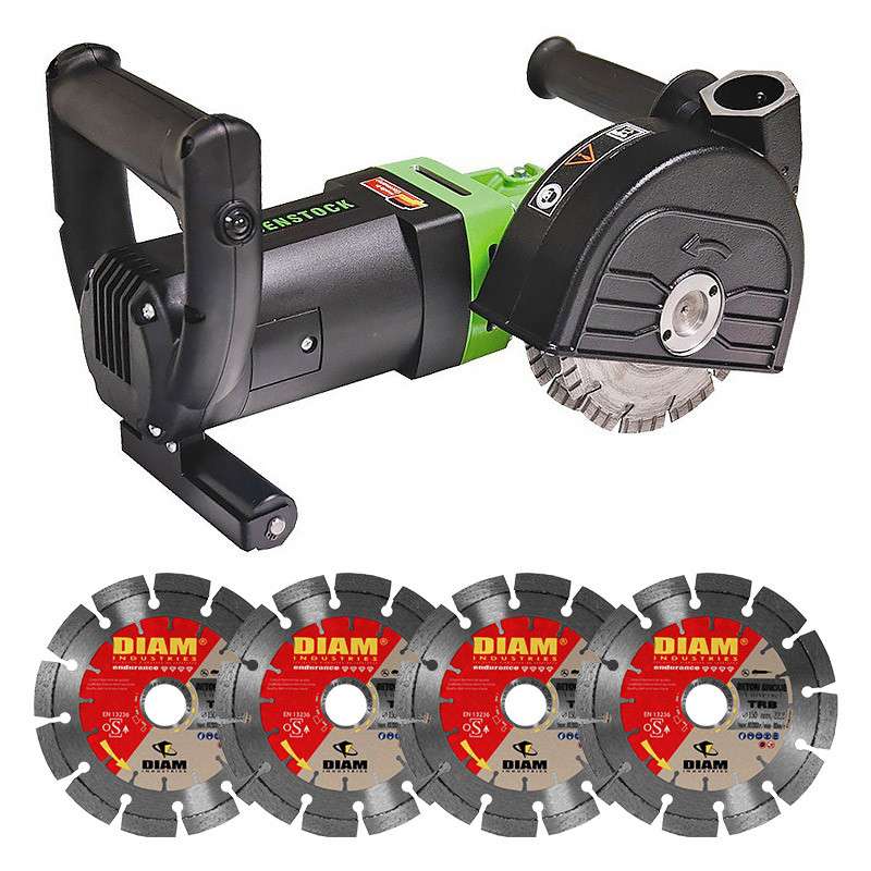 PACK Rainureuse EIBENSTOCK EMF150.1 + 4 disques offerts en 150mm