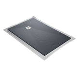Receveur résine extra-plat 120x90cm MARMOX RC12090LITE-7015 - Grille acier inox - Gris imitation ardoise