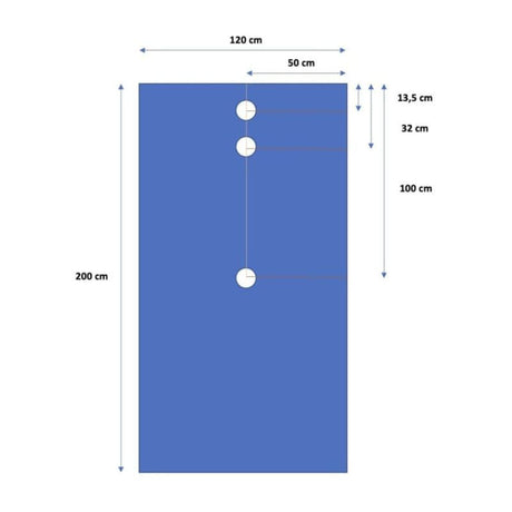 Rehausse universelle 200x120cm pour receveur MARMOX ACC016 (8cm d'épaisseur (5cm + 3cm))