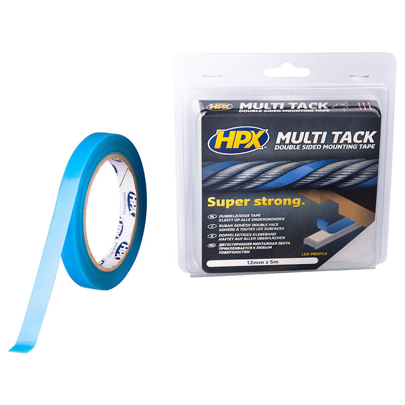 Ruban double face multi-tack HPX PA1205 - semi-transparent - 12mm - 5m